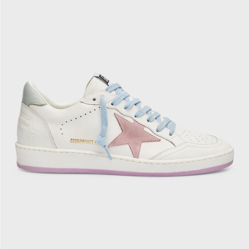 Golden Goose Ballstar Mixed Leather Low-Top Sneakers sz 6/36